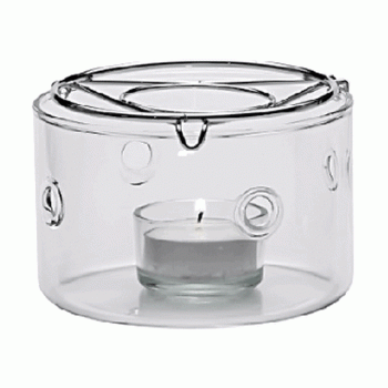 Комплект для подогрева чайника «Прити ти», D10.3 см, H7 см, L10.6 см, прозрачный, стекло/сталь, Trendglas
