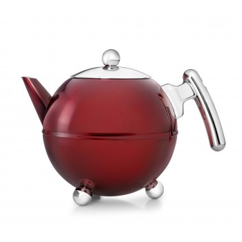 Заварочный чайник Duet Bella Ronde, 1.2 л, красный, нержавеющая сталь, Bredemeijer