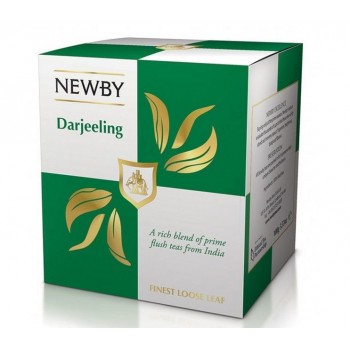 Чай черный Дарджилинг, картонная упаковка 100 г, Newby