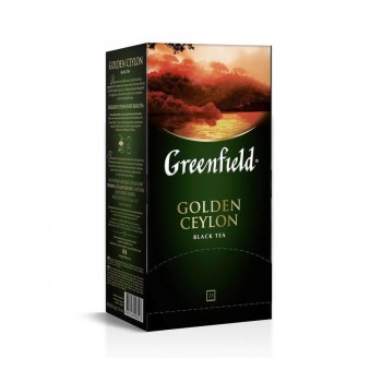 Чай черный Golden Ceylon, 25 пакетиков, Greenfield