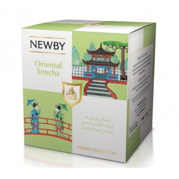 Чай зеленый Восточная сенча, картонная упаковка 100 г, Newby