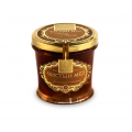 Набор Honey Gold №5 (Чистый мед Липа амурская 290гр, Гречишный с сотами 290г, копилка деревянная), Peroni Honey