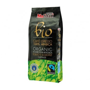 Кофе молотый Био Органик, 100% Арабика, пакет 0.25 кг, Molinari