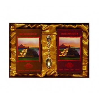 Подарочный набор кофе Борободур (зерно) + Борободур (молотый), 2 х 250 г, Badilatti
