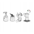 Кофеварка гейзерная BELLA, на 9 чашек, красная, алюминий, G.A.T.