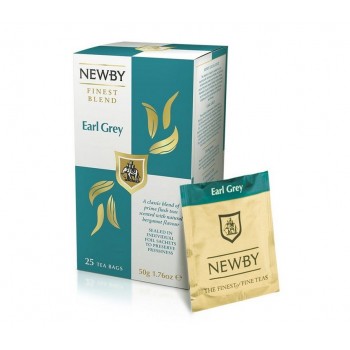 Чай черный с бергамотом Earl Grey, 25 пакетиков, Newby