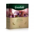 Чай черный Spring Melody с чабрецом, 100 пакетиков, Greenfield
