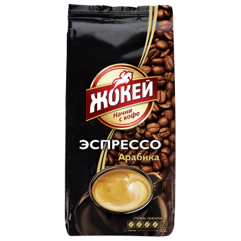 Кофе в зернах Espresso, пакет 900 г, Жокей
