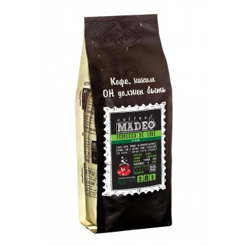 Кофе в зернах Эспрессо De Luxe, пакет 200 г, Madeo