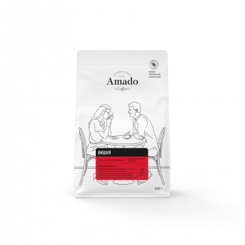 Кофе молотый ароматизированный Вишня, 200г, Amado