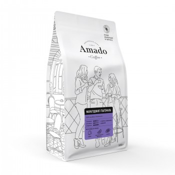 Кофе в зернах Марагоджип Гватемала, 500 г, Amado