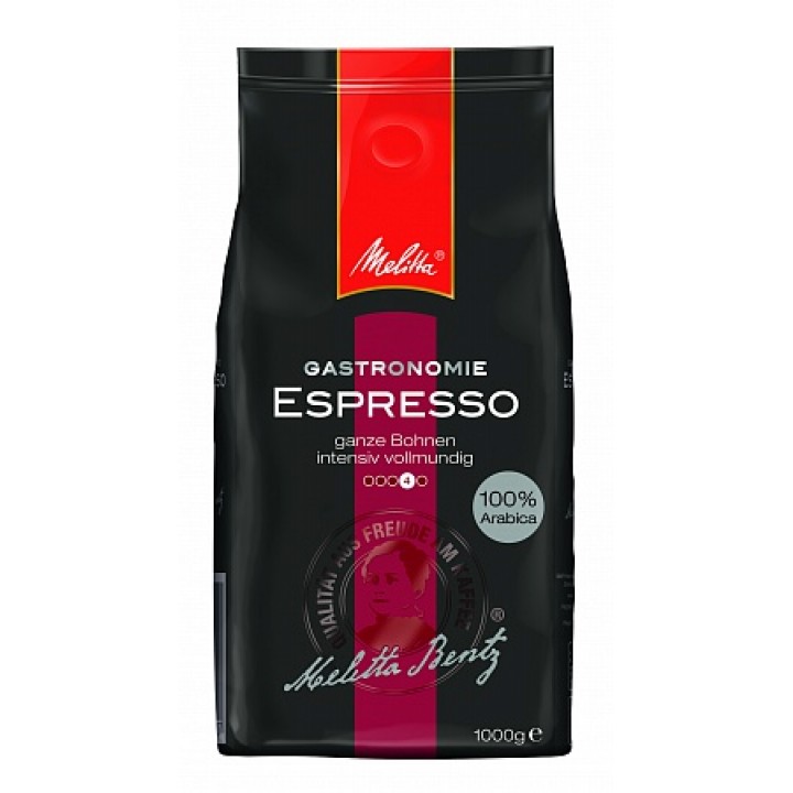 Кофе в зернах Gastronomy Espresso, пакет 1 кг, Melitta