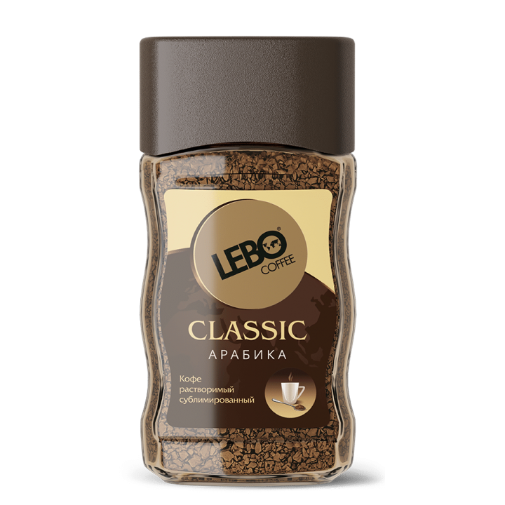 Кофе растворимый сублимированный Classic, банка 100 г, Lebo