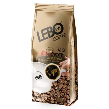 Кофе в зернах Extra, пакет 250 г, Lebo