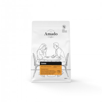 Кофе молотый ароматизированный Тоффи, 200г, Amado