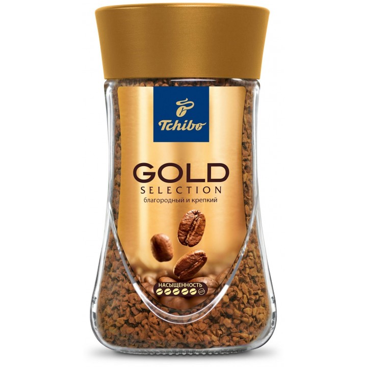 Кофе растворимый Gold Selection банка 95 г, Tchibo