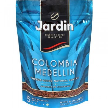 Кофе растворимый сублимированный Colombia Medellin, пакет 150 г, Jardin