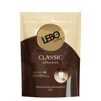 Кофе растворимый сублимированный Classic, пакет 100 г, Lebo