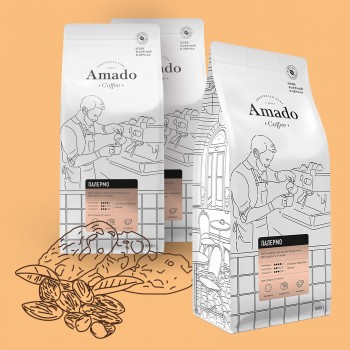 Кофе в зернах Палермо смесь, 1000г, Amado