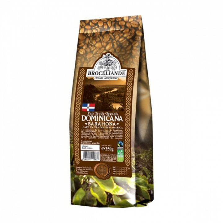 Кофе в зернах Dominicana Barahona, пакет 250 г, Broceliande
