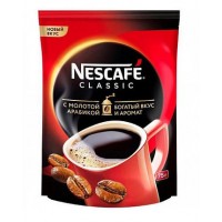 Кофе растворимый с добавлением молотого Classic, пакет 75 г, Nescafe