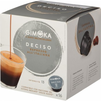 Кофе в капсулах DG Espresso Deciso, 16 шт по 7 г, Gimoka