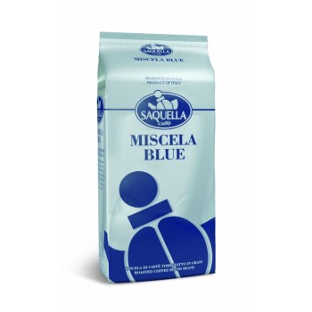 Кофе в зернах Miscela Blue, пакет 1 кг, Saquella