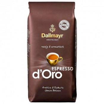 Кофе в зернах Espresso d'Oro, пакет 1000 г, Dallmayr