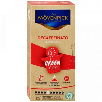 Кофе в капсулах Espresso Decaffeinato, 10 шт по 5.8 г, Mövenpick