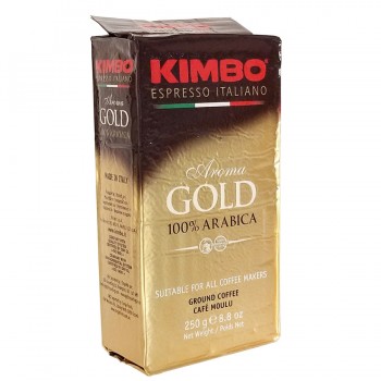 Кофе молотый Aroma Gold 100% Arabica, пакет 250 г (развакуум), Kimbo