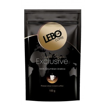 Кофе растворимый сублимированный Exclusive, пакет 100 г, Lebo