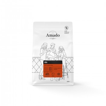 Кофе в зернах Ява, 200 г, Amado