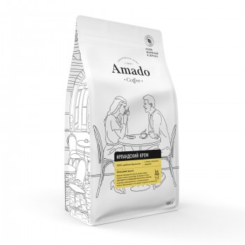 Кофе в зернах ароматизированный Ирландский крем, 500 г, Amado