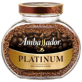 Кофе растворимый Platinum, банка 47.5 г, Ambassador