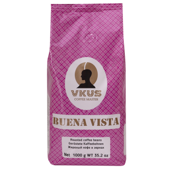 Кофе зерновой Buena Vista, пакет 1 кг, VKUS