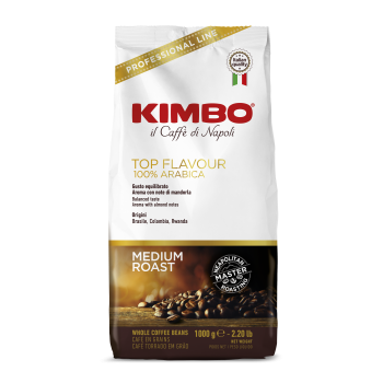 Кофе в зернах TOP FLAVOUR 100% ARABICA, пакет 1 кг, Kimbo