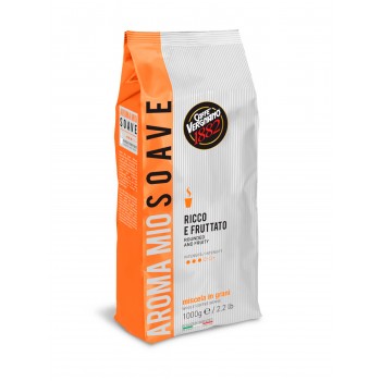 Кофе в зернах Aroma Mio Soave, пакет 1 кг, Vergnano