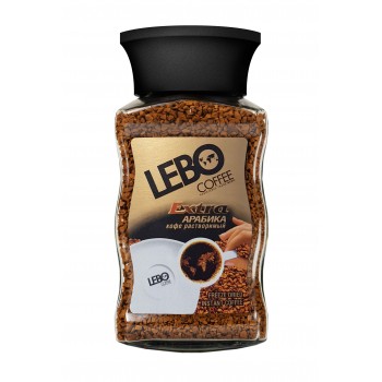 Кофе растворимый сублимированный Extra, банка 100 г, Lebo