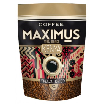 Кофе растворимый сублимированный Kenya, пакет 70 г, Maximus