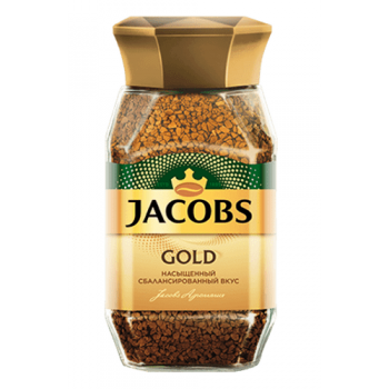 Кофе растворимый сублимированный GOLD, банка 95 г, Jacobs