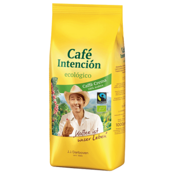 Кофе в зернах Café Intención ecológico Café Crema, пакет 1 кг, J.J. Darboven