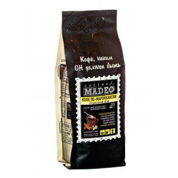 Кофе в зернах по-мароккански с натуральными специями, пакет 500 г, Madeo