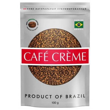 Кофе растворимый сублимированный Café Crème, пакет 100 г, Café Crème