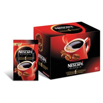 Кофе растворимый в пакетиках Classic, 30 шт по 2 г, Nescafe
