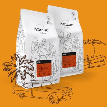 Кофе в зернах Куба, 500 г, Amado