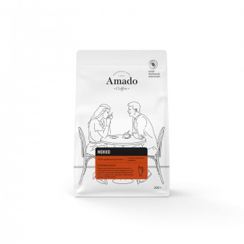 Кофе молотый ароматизированный Мокко, 200г, Amado