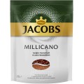 Кофе растворимый с добавлением молотого Millicano, пакет 75 г, Jacobs