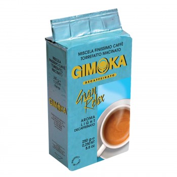 Кофе молотый Gran Relax Decaffeinato, пакет 250 г, Gimoka