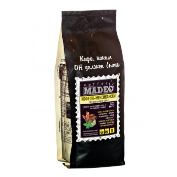 Кофе по-мексикански Madeo с натуральными специями, пакет 500 г, Madeo
