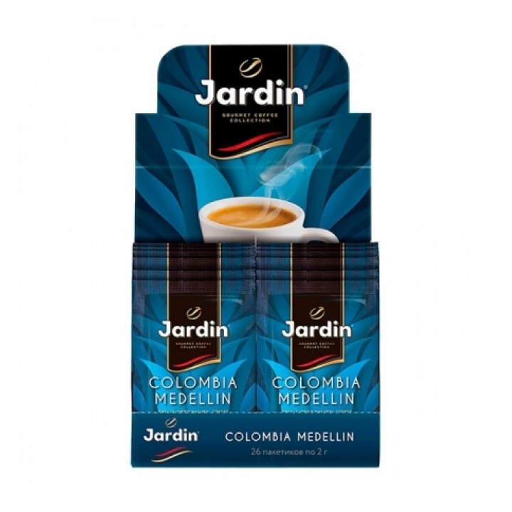 Кофе растворимый сублимированный Colombia Medellin в пакетиках по 2 г, 26 шт, Jardin